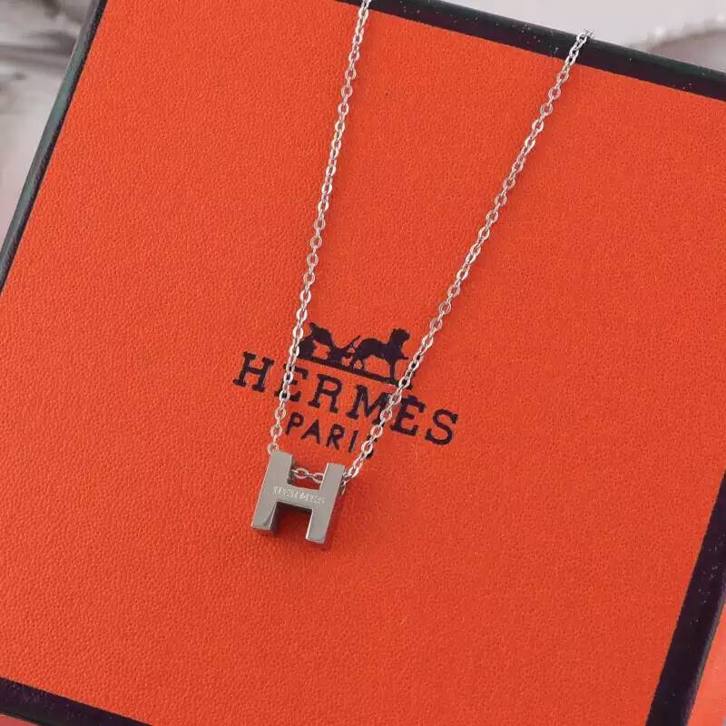 Shop For Hermes H Necklace White God